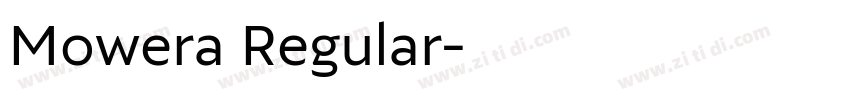 Mowera Regular字体转换